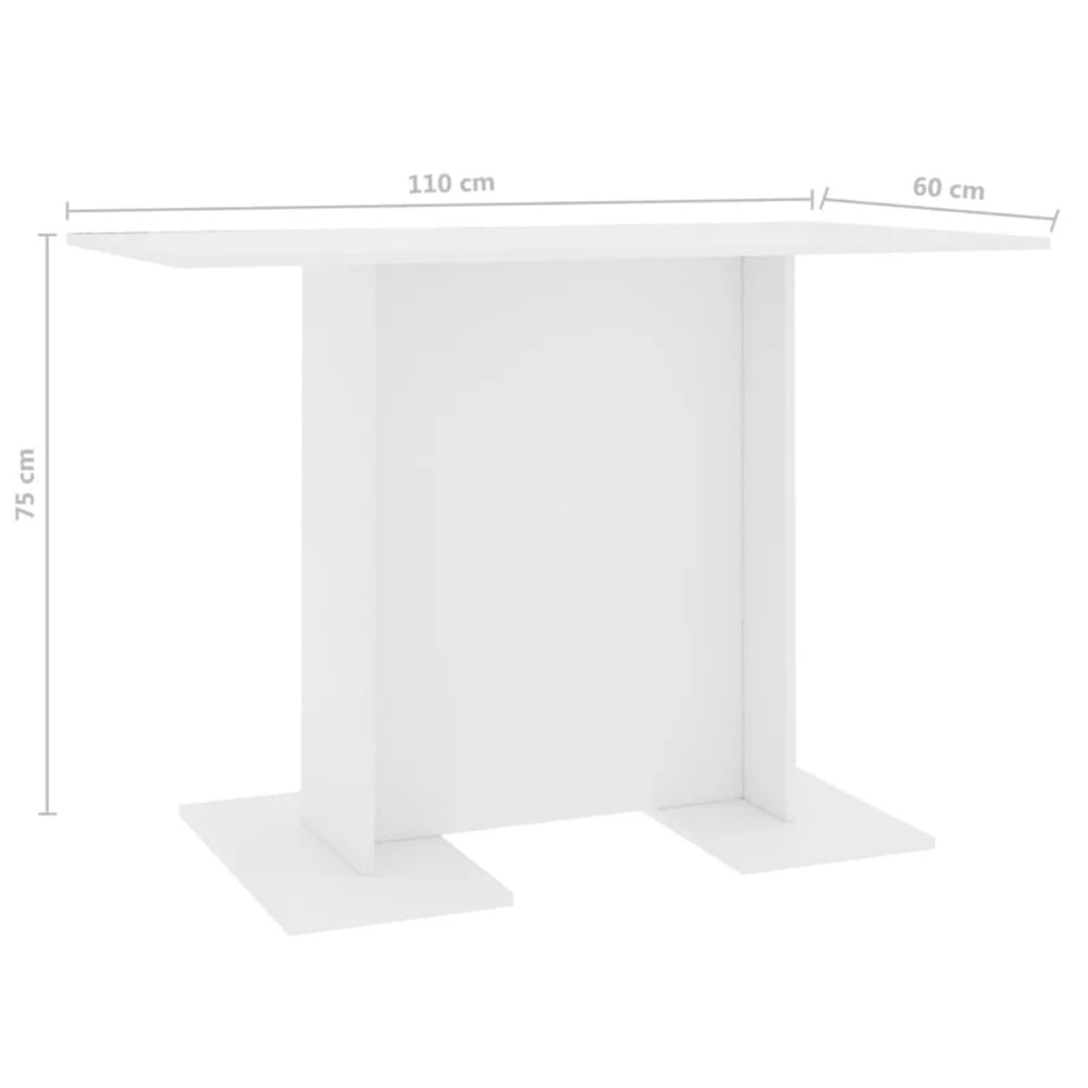 Mesa de Comedor Minimalista Baréin Blanco Mesa de Comedor Minimalista Baréin Blanco