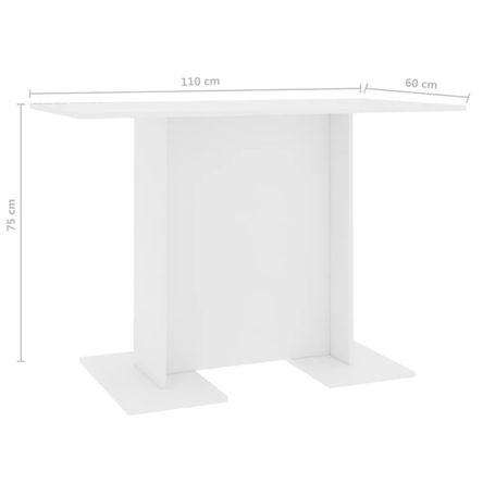 Mesa de Comedor Minimalista Baréin Blanco Mesa de Comedor Minimalista Baréin Blanco