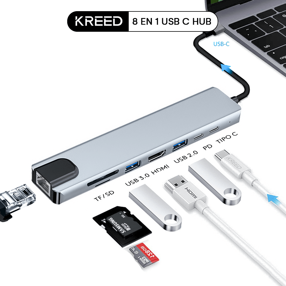 Adaptador 3 en 1 tipo C a USB HDMI Tipo C - Promart