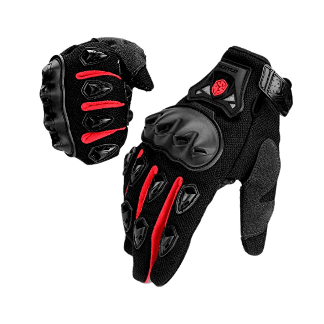 Guantes Antideslizantes Motociclistas Scoyco MC29 Talla L Rojo