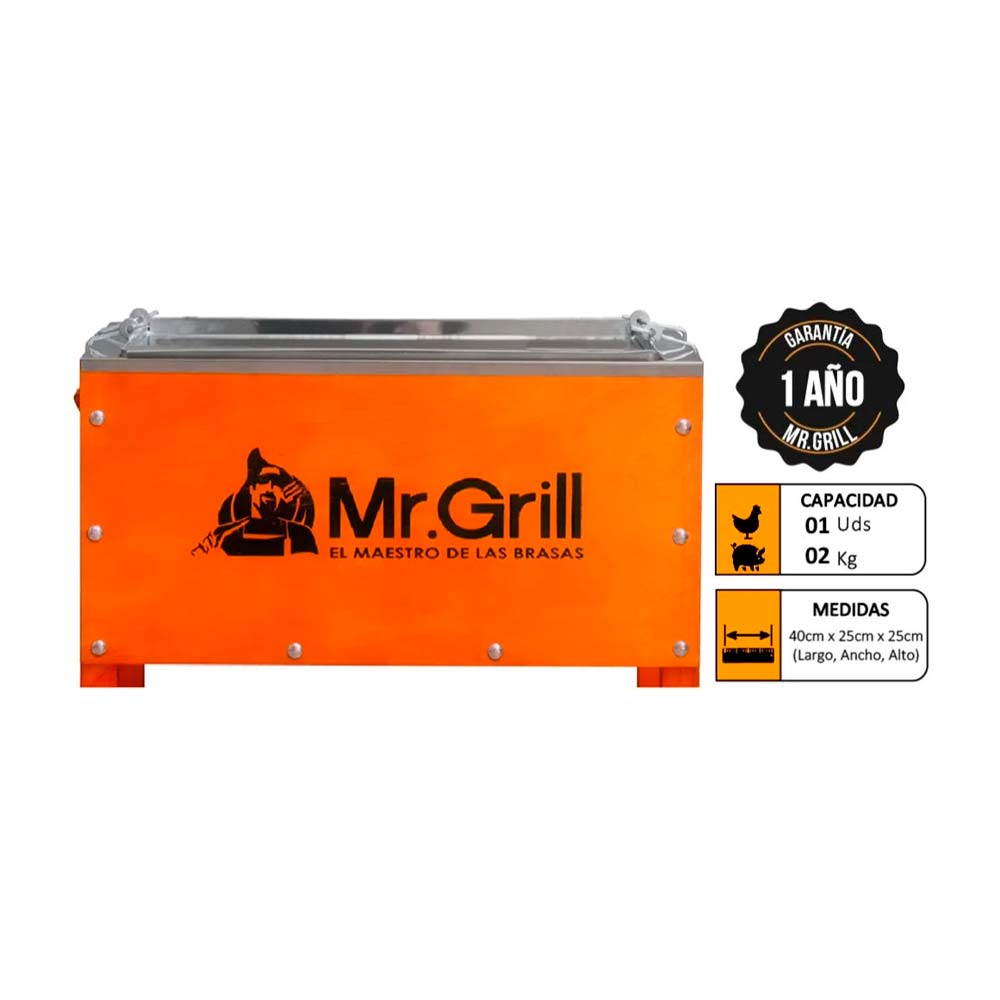 Caja China Mini Mr. Grill S Acero Galvanizado