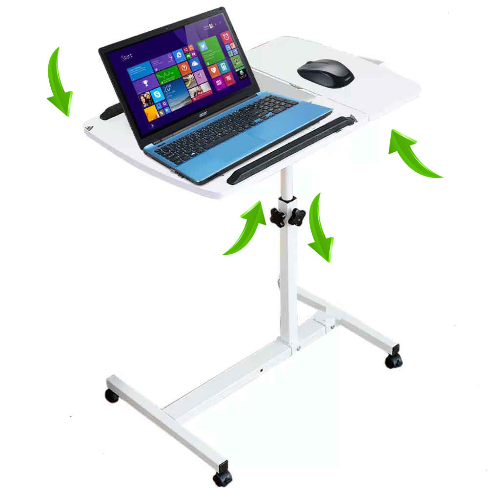 Mesa Portátil para Laptop Mouse, Tablet, Alt. Regulable, 40x40+