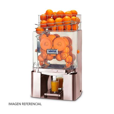  Nuevo exprimidor de exprimidor naranja automático comercial de  acero inoxidable (220V) : Hogar y Cocina