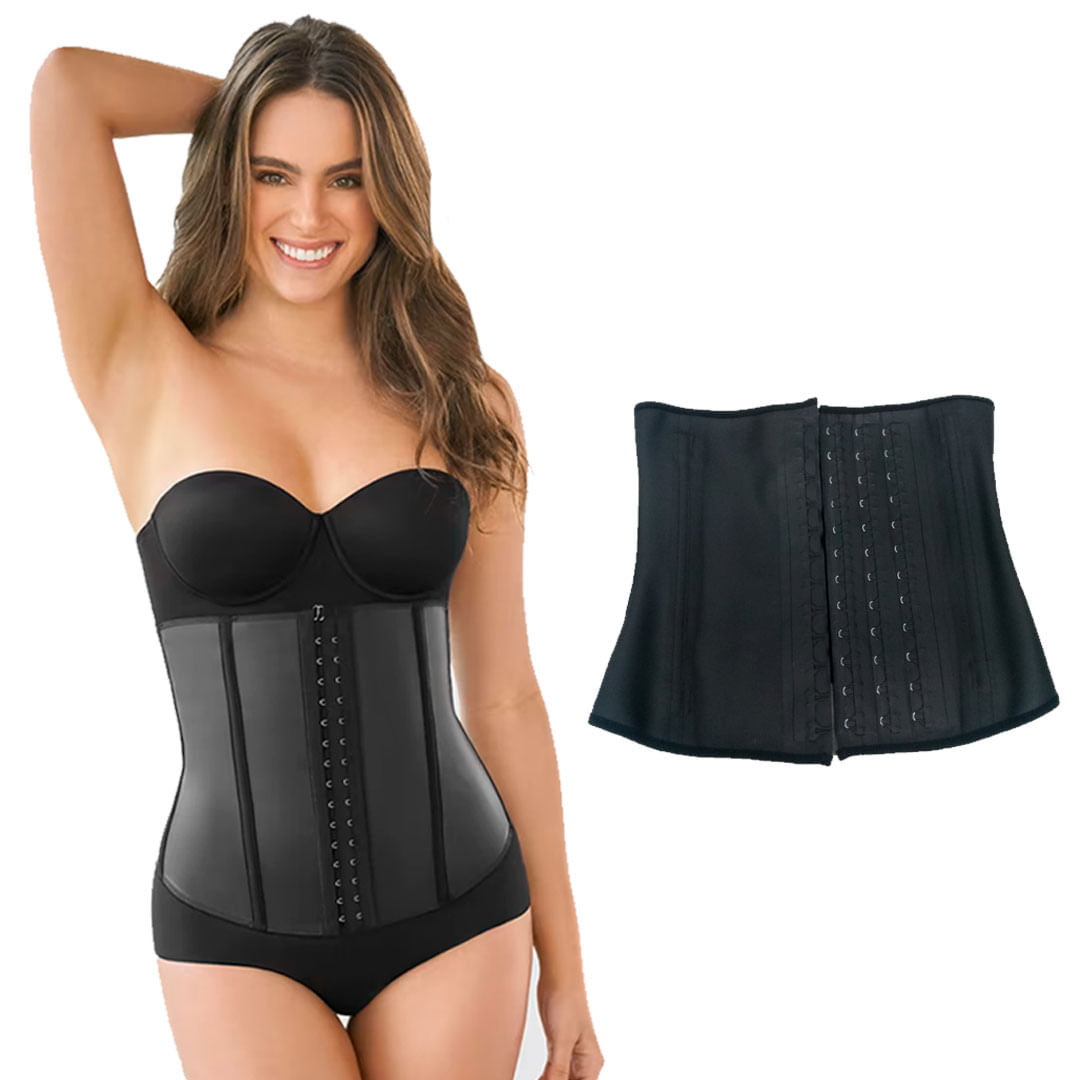 Faja Cinturilla Reductor Silhouette Negro Original Talla XL