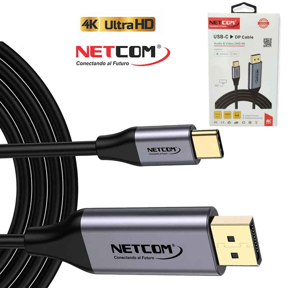 Cable Impresora Tipo C USB 2.0 Tipo B a USB C 1.8 Metros Netcom - Promart