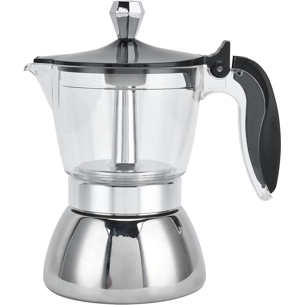 Cafetera Italiana Moka 6 Tazas Espresso Maker Acero Inoxidable Elegante Cafetera Italiana Moka 6 Tazas Espresso Maker Acero Inoxidable Elegante