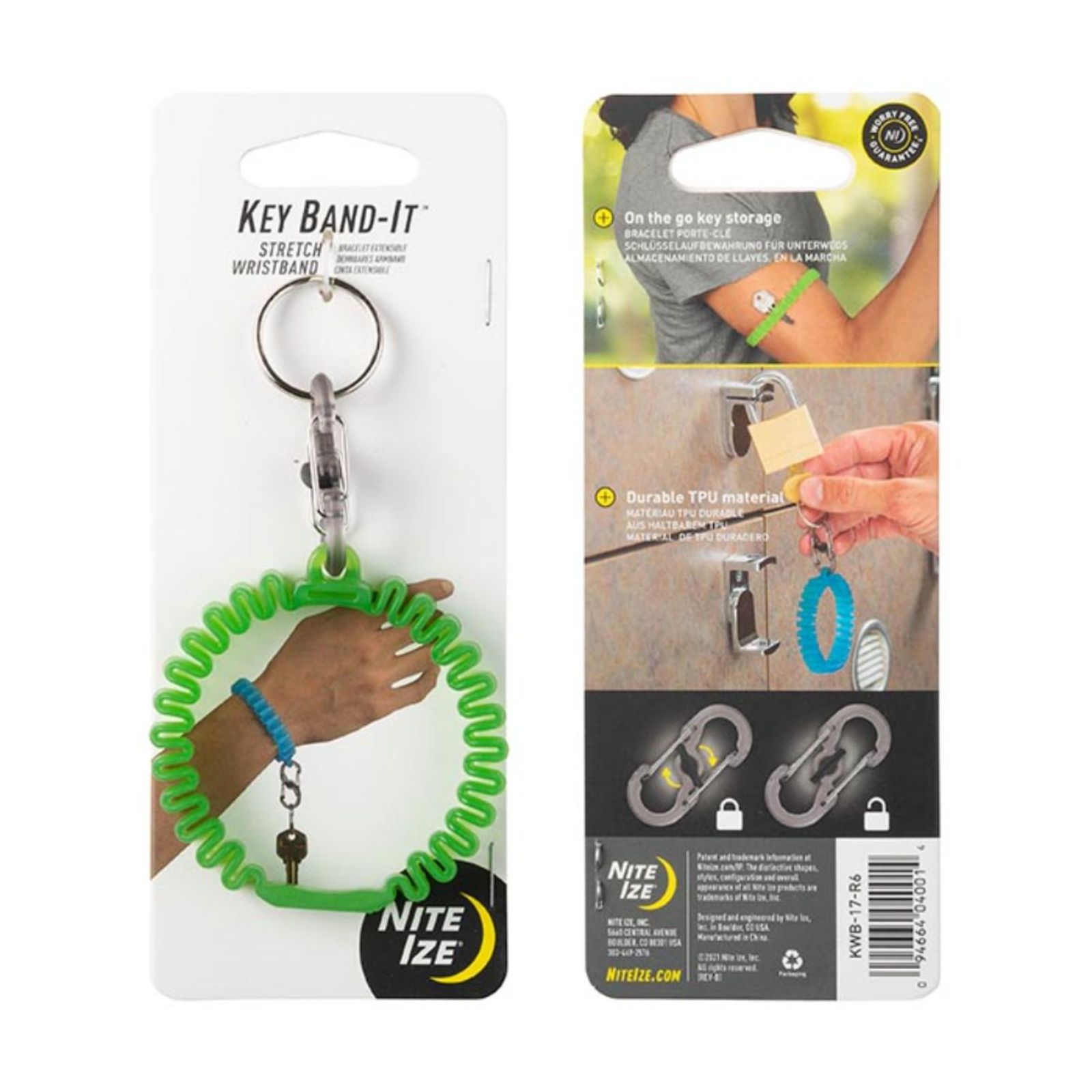 Pulsera Fitness y Multiuso Key Band It Color Verde Nite Ize