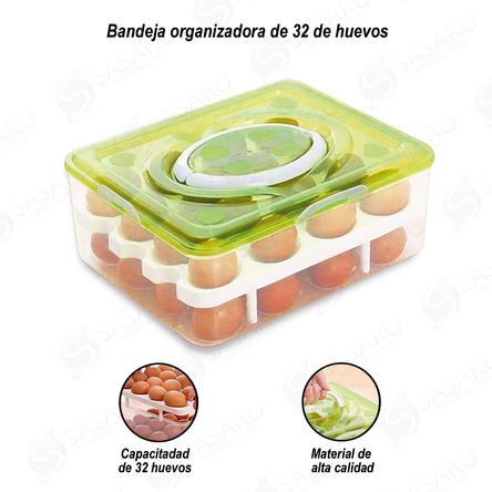 Bandeja Organizadora de 32 Huevos Colores Varios Bandeja Organizadora de 32 Huevos Colores Varios