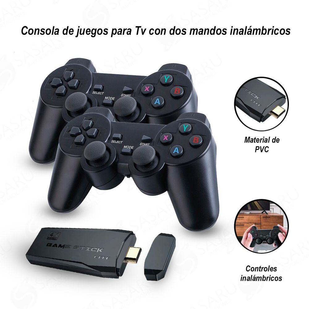 Mini Consola Retro con 2 Mandos Inalámbricos Mini Consola Retro con 2 Mandos Inalámbricos