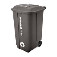 Tacho para reciclaje para vidrio 178 litros Rey Plast