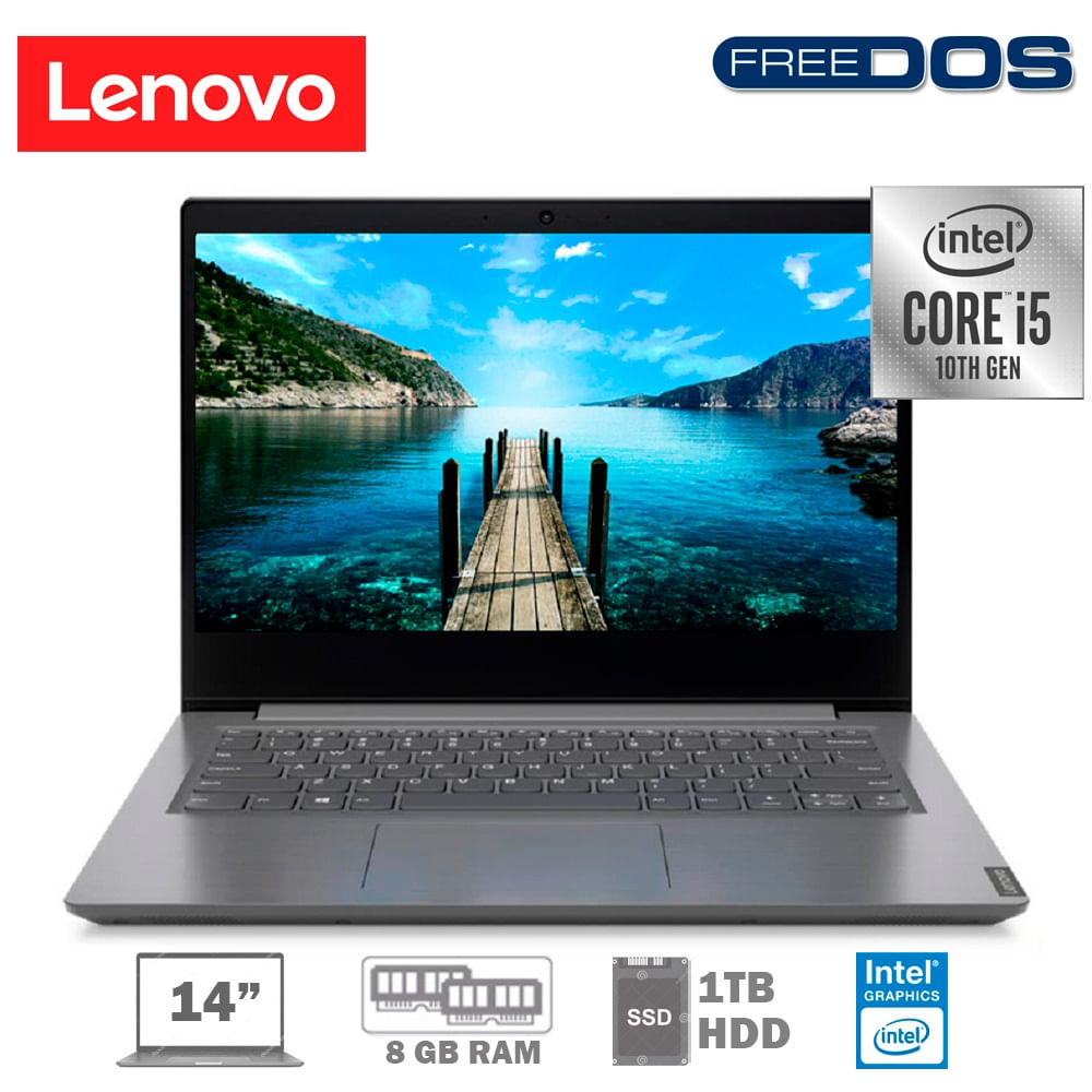 Notebook Lenovo 82c400eelm V14 IIL HD 14" Intel Core I5 1035G1 8GB DDR4 1TB SATA W10