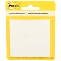Notas Adhesivas POST-IT Transparente 2 7/8x 2 7/8 Pulgadas 36 Hojas
