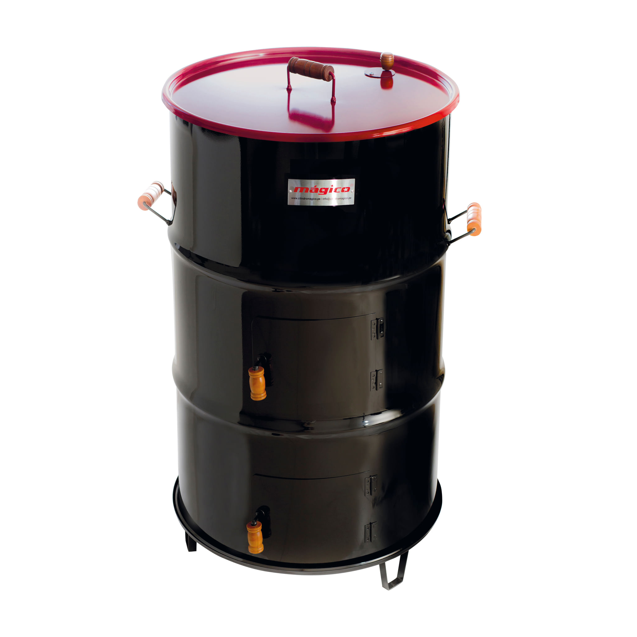 Cilindro Parrillero Tapa Roja Mediano Magico