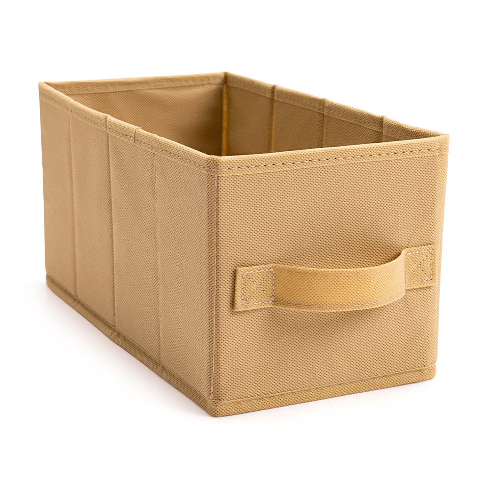 Caja organizadora de tela Pequeña 15x15 Camel Orange