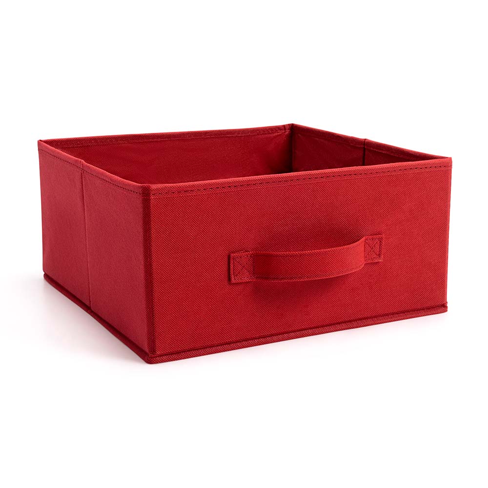 Caja organizadora de tela Mediano 31x15 Rojo Orange