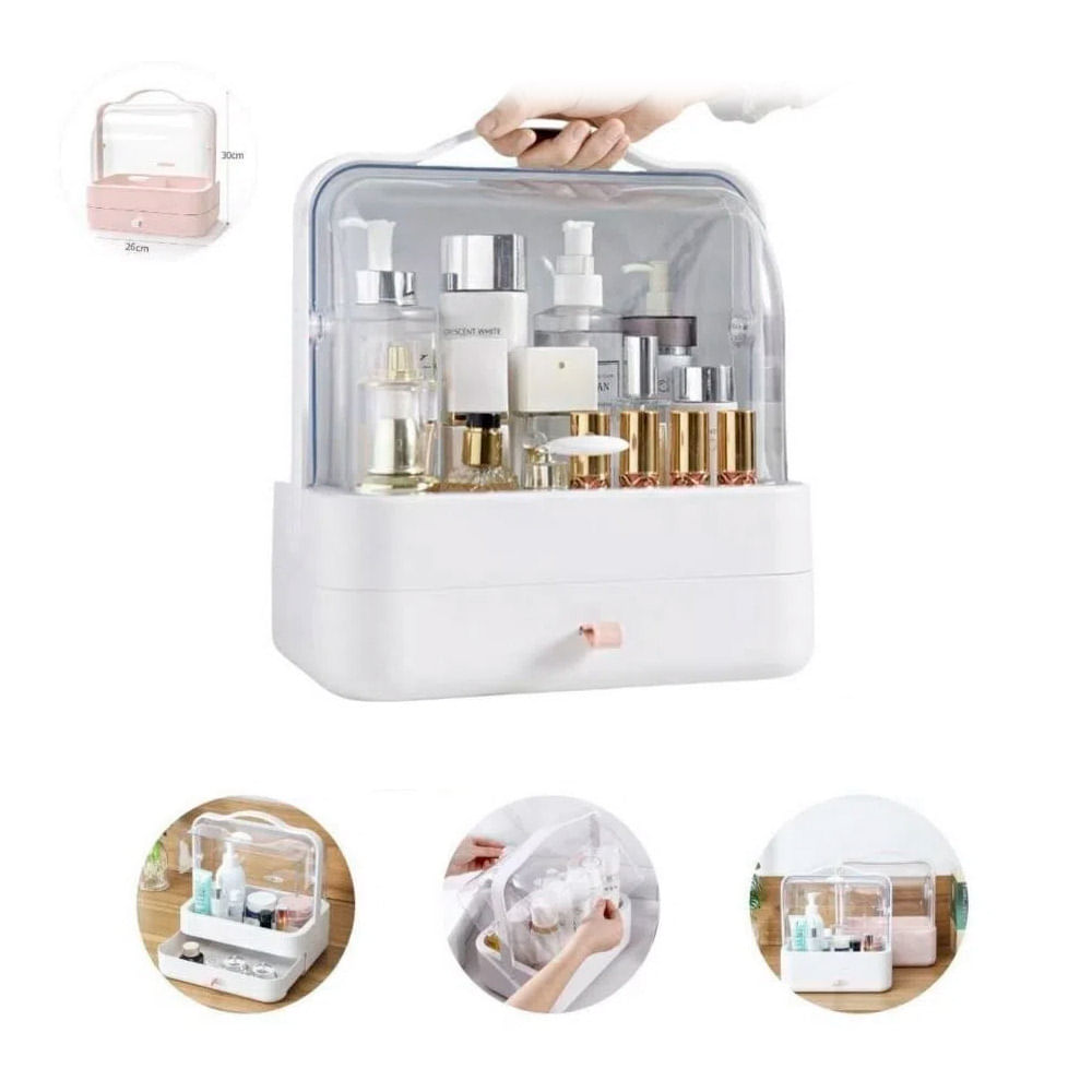 Neceser Organizador de Maquillaje y Cremas HAA-6 Blanco