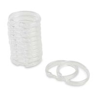 Aros para Cortina de Ducha Orange Frost Transparentes Pack de 12