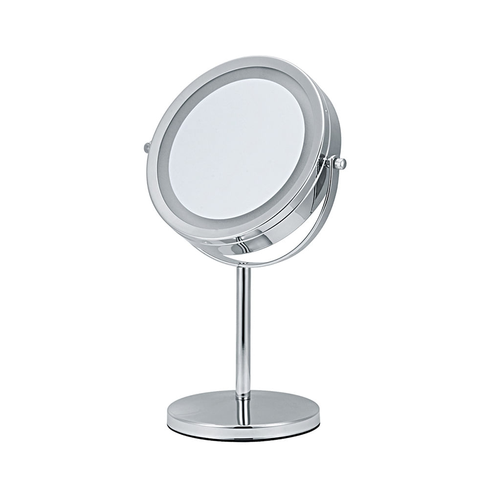 Espejo redondo con luces LED para tocador, espejo de 15 pulgadas, 19  pulgadas, 23 pulgadas, gran espejo para tocador, espejo de maquillaje con