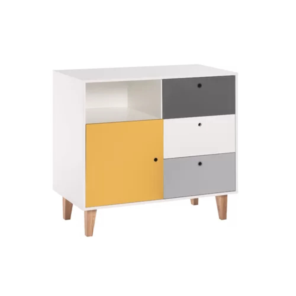 Cómoda Infantil Vintage Nokeri Amarillo Cómoda Infantil Vintage Nokeri Amarillo