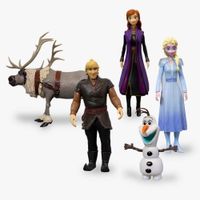 Set De Figuras Articulables Frozen FZM-5 Disney