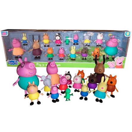 Set De Peppa Pig PP-15 Familia y Amigos Set De Peppa Pig PP-15 Familia y Amigos