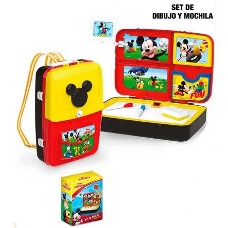 Set De Dibujo Y Mochila Disney EODS628-112-1 De Mickey Mouse