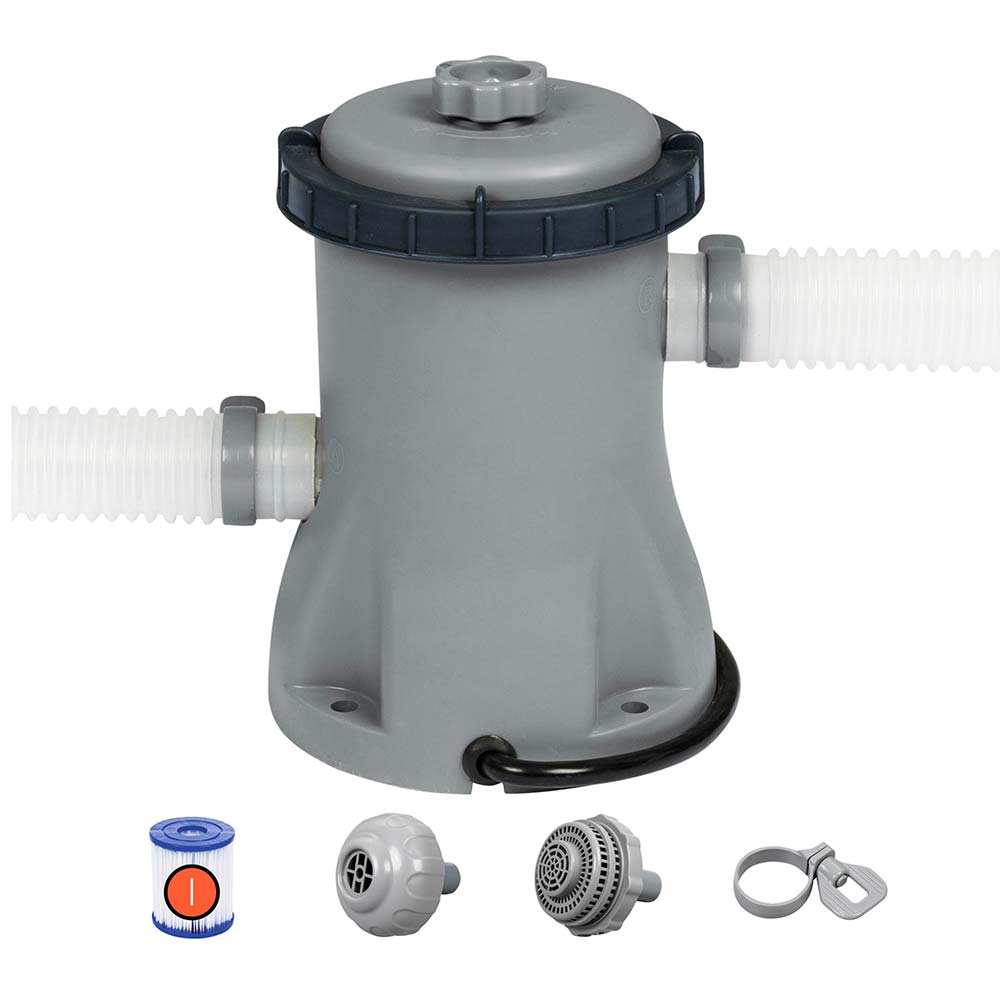 Bomba de Filtrado Bestway 330 galones Gris