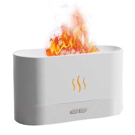humidificador de aire 3D Flame Aromatizante Blanco+Esencia