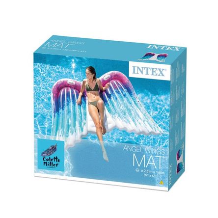 Flotador de Piscina Intex Alas de Angel 251x160 cm Flotador de Piscina Intex Alas de Angel 251x160 cm