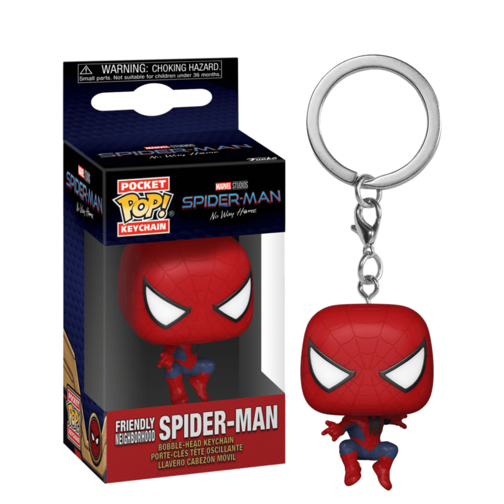 Funko Pop Keychain SpiderMan Hombre Araña (Friendly Neighborhood) Llavero -  Promart