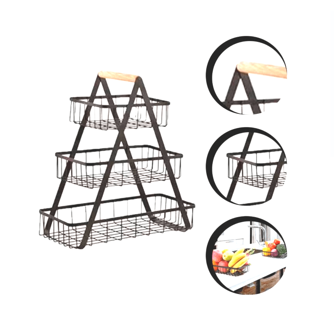 Organizador Frutero de 3 Niveles