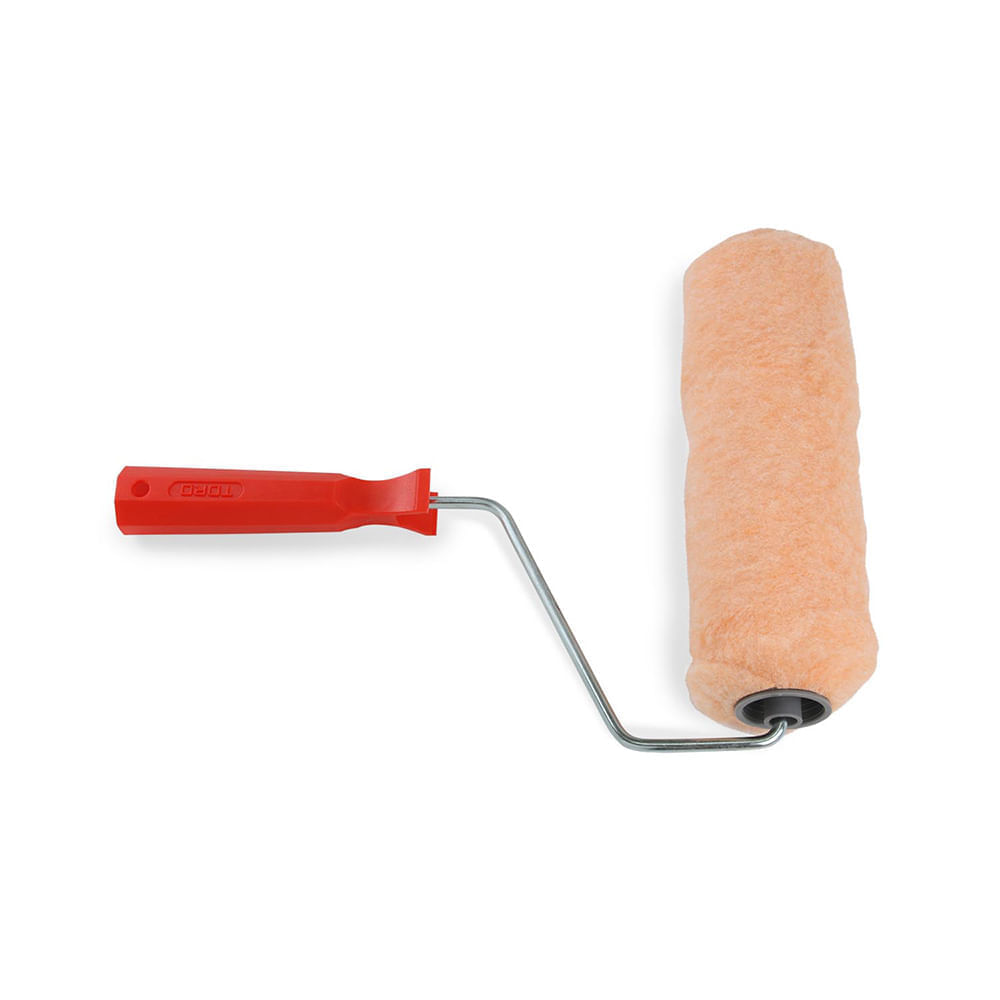 Rodillo de Pintura 9' Toro Amarillo de Poliéster con Mango de Plástico