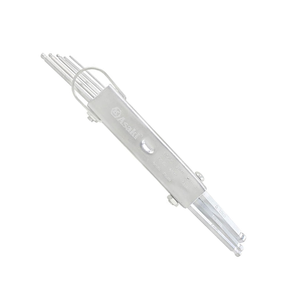 Juego de Llaves Allen Bola 8 Piezas Cromado Standers Juego de Llaves Allen Bola 8 Piezas Cromado Standers