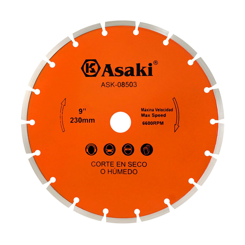 Disco Diamantado Kamasa 230mm para Corte en Concreto y Piedra Disco Diamantado Kamasa 230mm para Corte en Concreto y Piedra