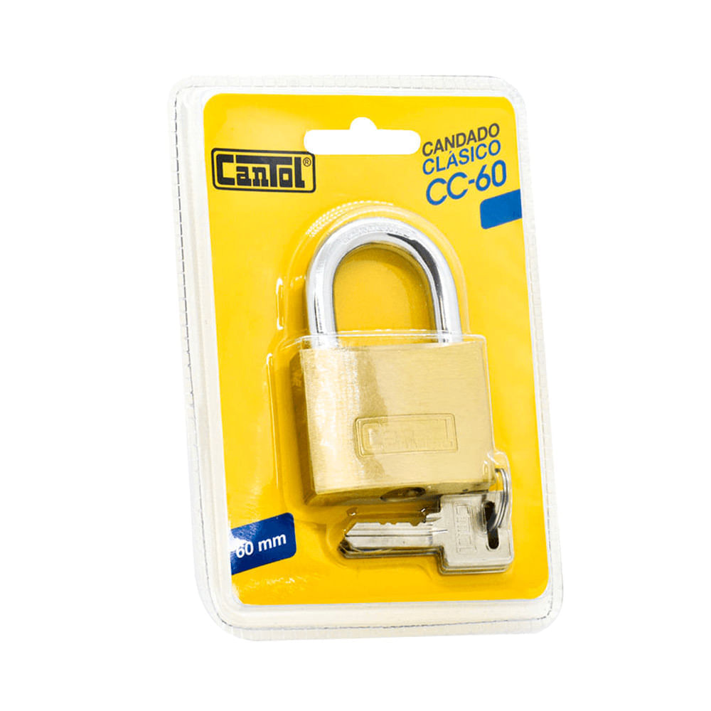 Candado clásico 60mm Blister Cantol Candado clásico 60mm Blister Cantol