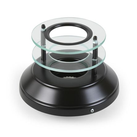 Spot incandescente Fizza 2 vidrios 1 luz Negro Gocia Spot incandescente Fizza 2 vidrios 1 luz Negro Gocia