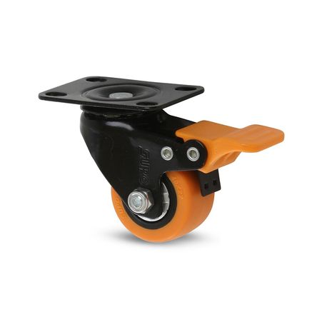 Garrucha plataforma con freno 1 1/2 Garrucha plataforma con freno 1 1/2