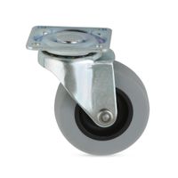Garrucha plataforma gris 2"" 40 kg