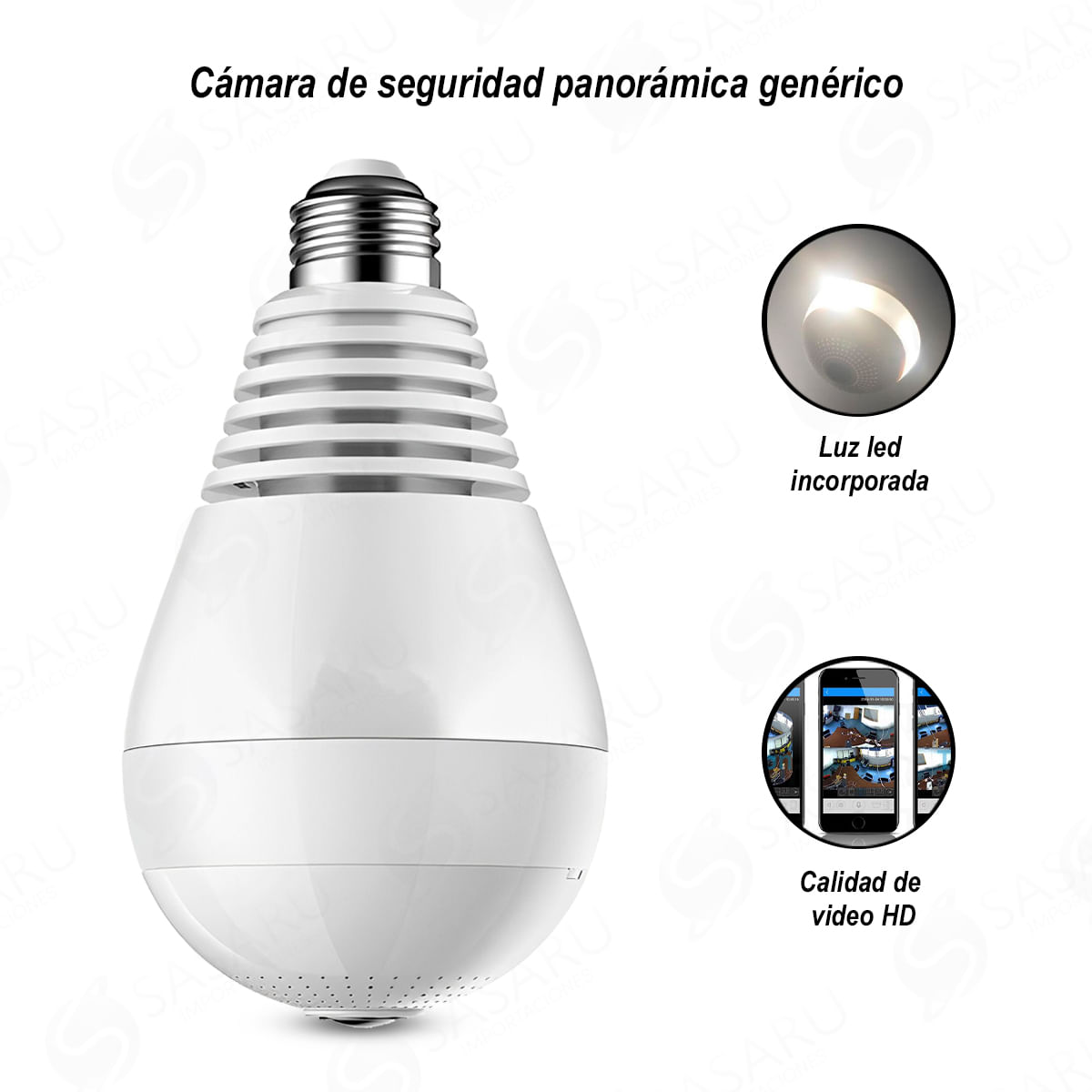 Cámara de Seguridad Panorámica Genérica