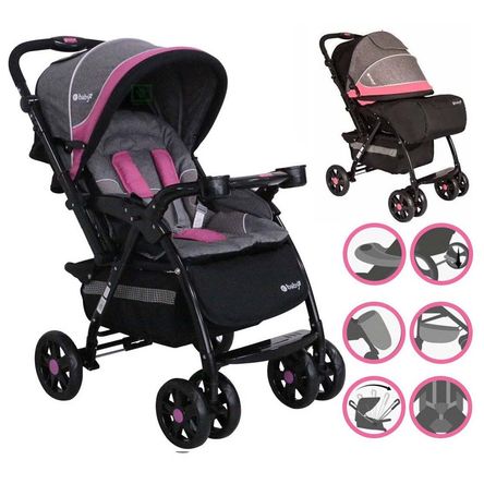 Coche Cuna Ebaby Yodie 1142-1 Pink