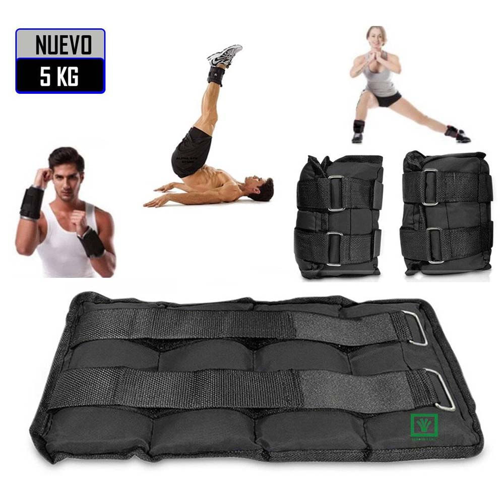 Pesas Tobilleras Peso de 5 Kg Pack 2 Unidades