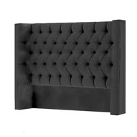 Cabecera Knigthsbridge Mavisac Plaza King Color Gris - Tela