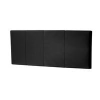 Cabecera Luap De Ambar Mavisac Plaza King Color Negro - Tela