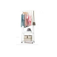 Tendedero Colgador de Ropa Tendal Curvo Multifuncional 2 niveles Blanco