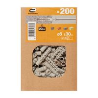 Tarugo 6x30mm x 200 unidades Standers