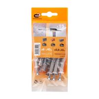 Tornillo + Tarugo 6x40mm x 15 unidades Standers