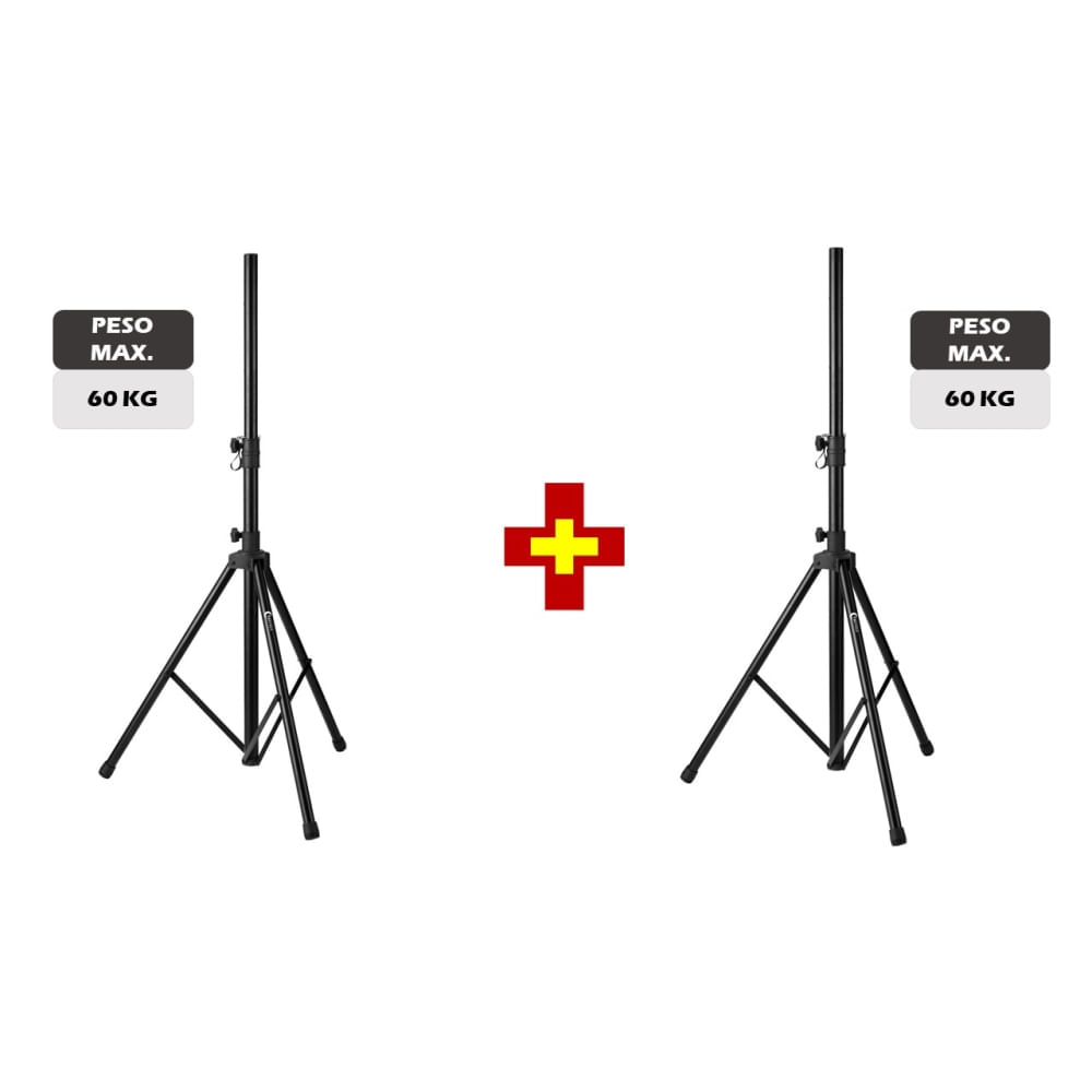 Combo Trípode para parlante TREVELY 1.80 cm negro