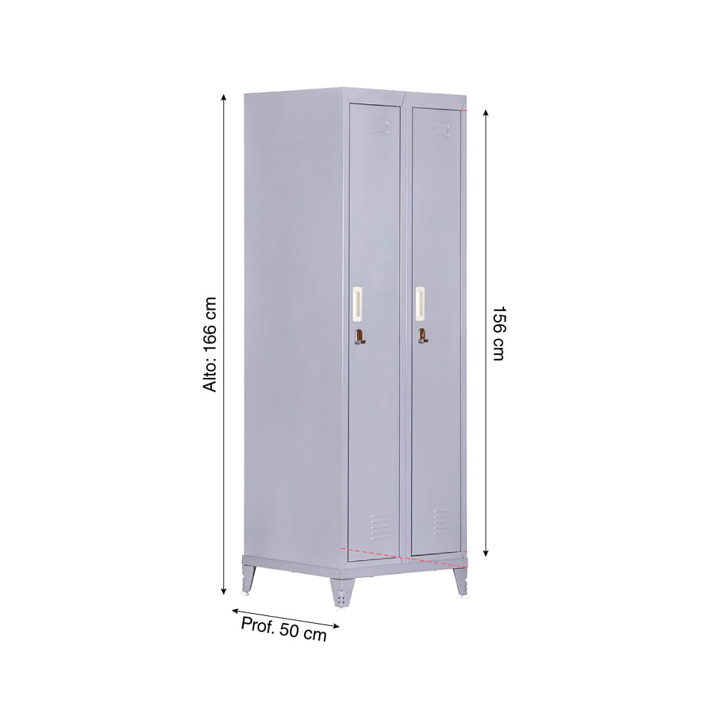 Locker metálico M2-01 portacandado - Promart