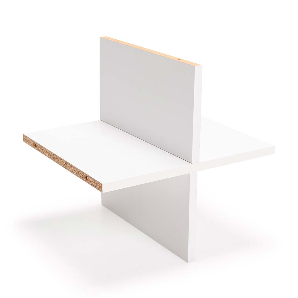 Cruceta Modular Madera/MDP Orange Blanca de 37x37x29.8cm