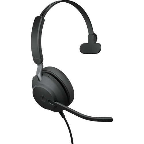 JABRA EVOLVE2 40 auriculares en el oído mono con cable (comunicación unificada, USB tipo C, negro)